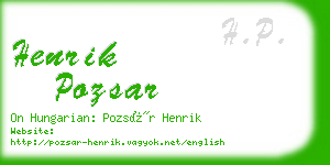 henrik pozsar business card